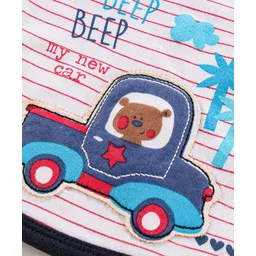 Babyhug Bib Velcro Closure Car Patch - Multicolor image 4