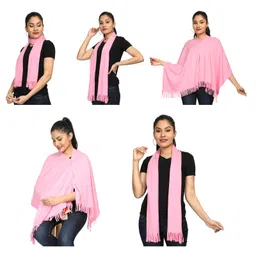 Nene Multi Purpose Nursing Shawl Pack of 2 - Beige Pink image 4