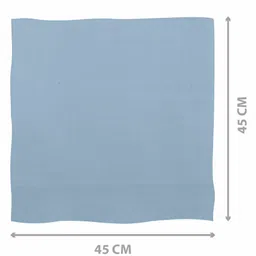 Lula Muslin Cotton Sqaure Wash Cloth Pack Of 6 - Blue image 4