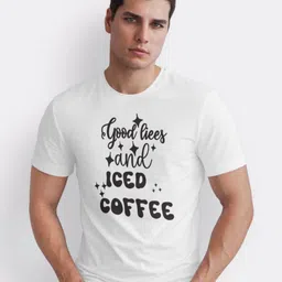 Seekbuylove Men Bio Finish Typography Printed Round Neck Pure Cotton T-shirt-image-23