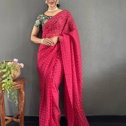 Anouk Bandhani Poly Chiffon Bandhani Saree-picture-22