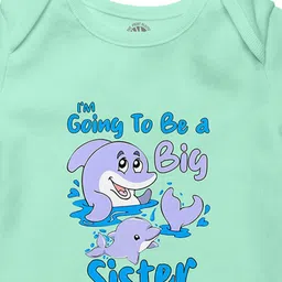 THE PRINT PLATTER Infants Kids Typography Printed Envelope Neck Cotton Bodysuit image 2