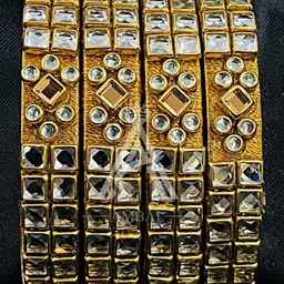 Ambal Gold Brass Bangles-picture-27