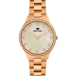 MONT NEO Women Embellished Dial & Bracelet Style Straps Analogue Watch 4509B-M3303-image-74