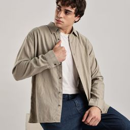 Calvin Klein Jeans Spread Collar Regular-Fit Cotton Casual Shirt-picture-47