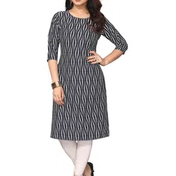KETAKI FASHION Selection Of 4 Striped Round Neck Straight Kurtas image 3