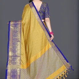 Shriyangan Woven Design Zari Art Silk Handloom Kanjeevaram Saree image 3