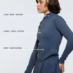 CAVA Women Lightweight Crop Yoga Open Front Jacket image 2