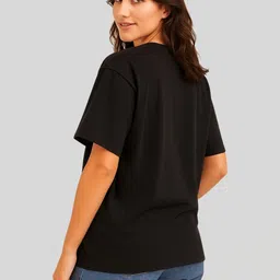 PEACH BLOSSOM Women Typography Printed T-shirt image 4