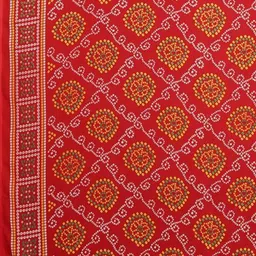 Moda Rapido Bandhani Printed Saree With Blouse Piece image 5