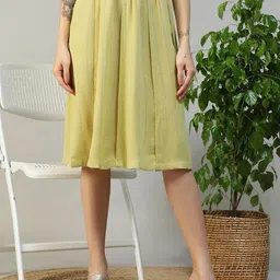 Oxolloxo Knee Length A-Line Skirts-picture-20