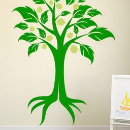 LANSTICK Green Tree Printed Waterproof Wallpaper-picture-14