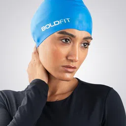 BOLDFIT Unisex Easy Fit Swim Head Cap image 1