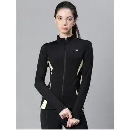 Athlisis Zippered Quick Dry Running Fitness Sports Black Jacket-picture-27