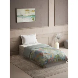 Ddecor Live Beautiful Ddecor 300 GSM Nature, 145 TC, Single Reversible Winter Quilt Blue (Single)-picture-10