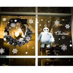 Asian royal Red & White Floral Printed Self Adhesive Wall Sticker image 3