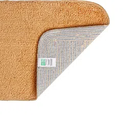 HOMEMONDE Beige Textured 2000 GSM Anti-Slip Rectangular Bath Rug image 3