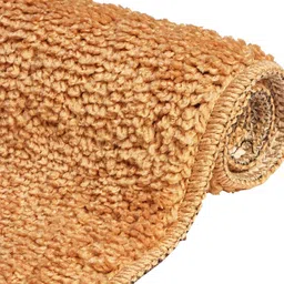 HOMEMONDE Beige 2 Pcs Textured 2000 GSM Anti-Slip Rectangular Bath Rugs image 2