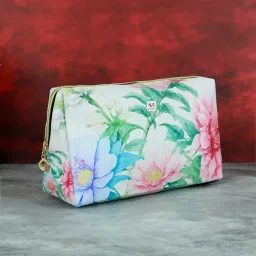 NFI Essentials Women Multi-Color Floral Makeup Cosmetic Pouches (Pack of 3) image 5