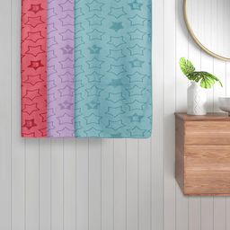 FABINALIV Green & Red  Kids 3 Pieces Geometric Printed Cotton 350 GSM Bath Towels-picture-32