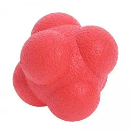 LOOM TREE® 5xCoordination Reflex Agility Hexagonal Tennis Fitness Reaction Ball Red | Fitness Running & Yoga | Fitness Equipment & Gear | Exercise Balls image 1