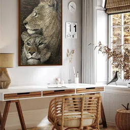 The Art House Brown & Black Animal Framed Wall Art-image-71