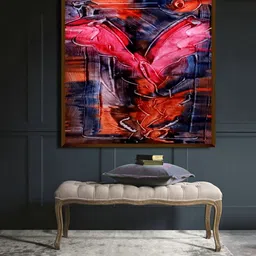The Art House Pink & Grey Abstract Painting Wall Art-image-26