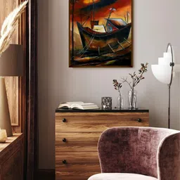 The Art House Abstract Printed Wooden Rectangle Portrait Paintings Wall Art - 30x40In-picture-20
