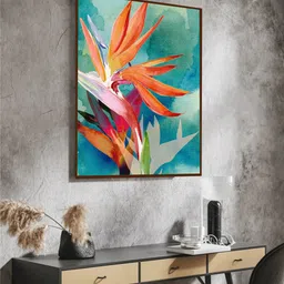 The Art House Green Abstract 
Canvas Painting  Wall Art-picture-33