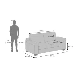 urban ladder create Esquel Sofa Set (Colour: Cobalt Blue, Seater: 3+2+1+1) image 10