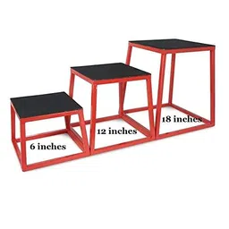 USI UNIVERSAL THE UNBEATABLE Metal Boxing Plyometric Gym Box Jumping Exercise Table , 12-inches image 1