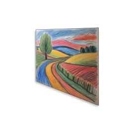 Nestroots Serene Path Through Lush Kids Room Wall Painting with Black Floating Frame (Pack of 4) image 3