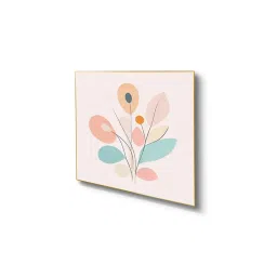 Nestroots Sophisticated Floral Art Quartet Canvas Wall Painting with Gold Floating Frame (Pack of 4) image 3