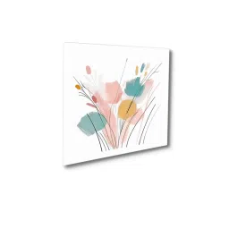 Nestroots Elegant Blooming Flowers Painting with White Floating Frame (Pack of 4) image 4