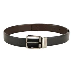 zevora Reversible Belt for Men - Vegan Leather, Black/Brown, Formal & Casual Versatility, Chrome Buckle. image 5