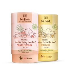 Nat Habit Raw Haldi & Shwet Chandan Kusha Baby Powder (Pack of 2)-picture-33