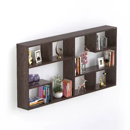 bluewud Petree Engineered Wood Wall Shelf image 1