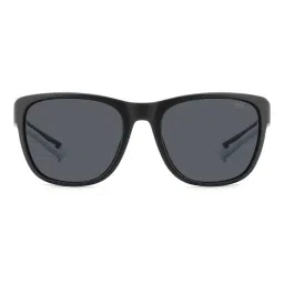 Polaroid Unisex Grey Rectangle Full Rim Uv Protection Sunglass-20673600357000 (57)-picture-34