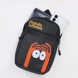 Bewakoof Unisex Unisex Black Digitally Isolated Printed Sling Bag-picture-18