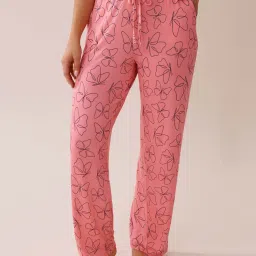 La Vie En Rose Butterfly Print Soft Jersey Pyjama-picture-27