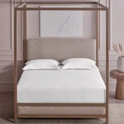 Ddecor Live Beautiful Geometric Jacquard Flat 300TC King Bedsheet With 2 Pillow Covers - White-picture-41