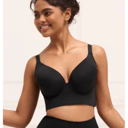 Underneat Women Padded Full Back Coverage Seamless Underwired Push Up Bra-picture-11