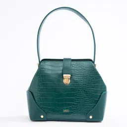 IYKYK by Nykaa Fashion The Beyond Trendy Green Satchel-image-13
