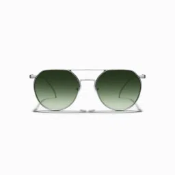 SAM AND MARSHALL Alpha UV Protected Tinted Metal Round Green Sunglasses-image-50