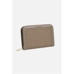 Van Heusen Women Taupe Self Design Casual Wallets-image-3