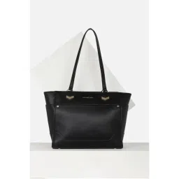 Van Heusen Women Formal Black Textured Handbag-image-47
