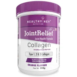 HealthyHey Nutrition JointRelief Collagen Peptide Type 1, 2 & 3 (Hydrolysed) with Glucosamine, Chondroitin, MSM- Support Joint and Cartilage Health-picture-16
