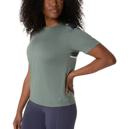 ASICS Women's Monument Green Nagino Flex Short Sleeve Top image 2