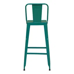 globally indian Anar Metal Bar Stool in Blue Colour image 1