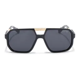 Voyage Unisex Wayfarer Polarized Sunglasses Black Lens with Black Frame (PMG6690) (55) image 2